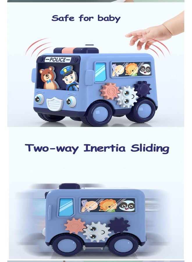 بلس بوينت حافلة كرتونية للأطفال من بلس بوينت - متعددة الألوان | لعبة حافلة متينة تعمل بالدفع والتشغيل مع أنشطة | آمنة ومتينة للأطفال | هدية مثالية للأطفال - Image 5